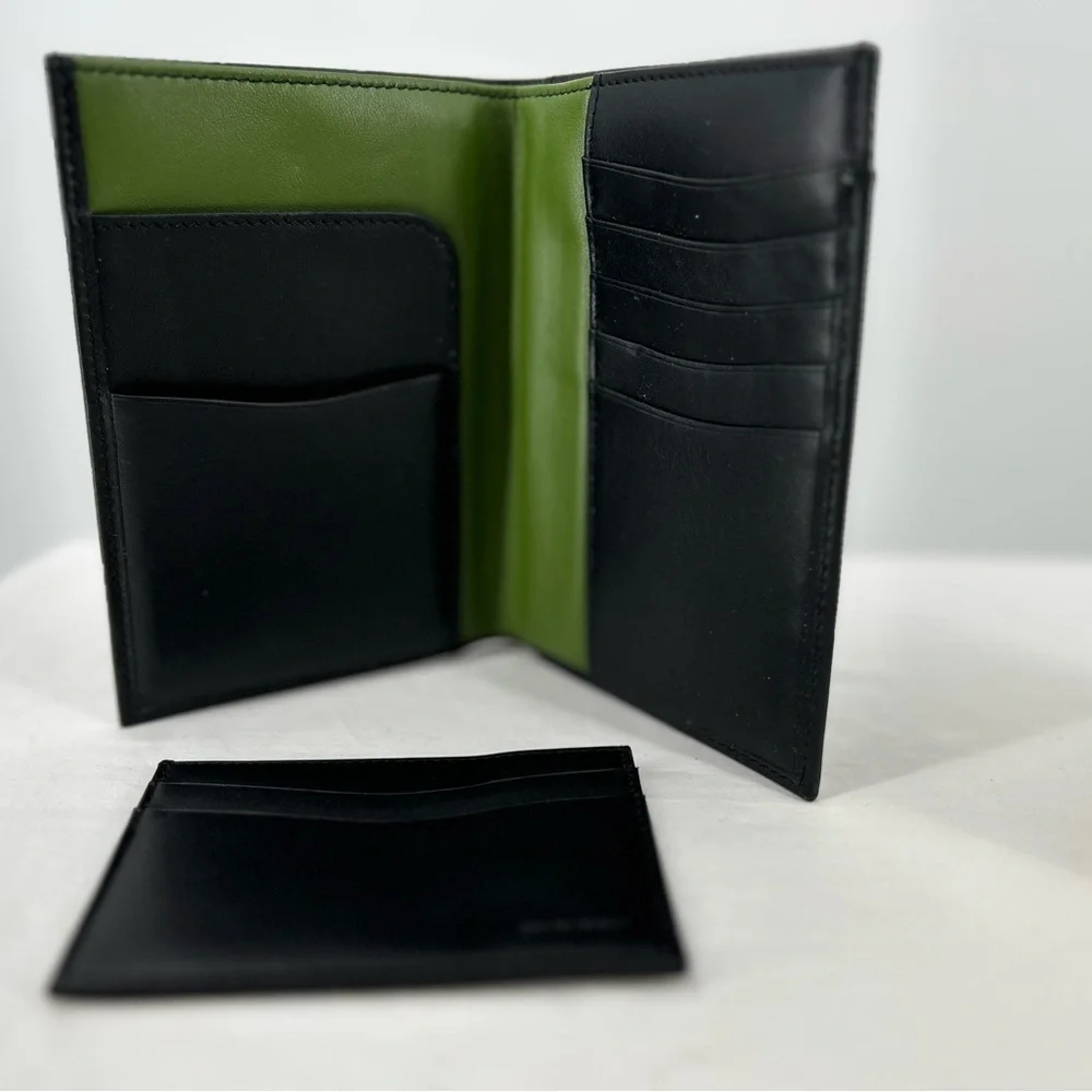 Amex Centurion American Express Black Card Leather Wallet New